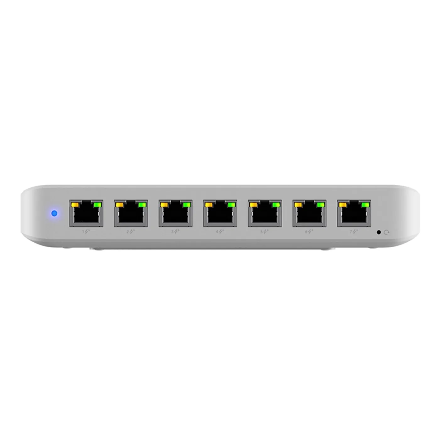 [021343] [USW-Ultra-210W] Ubiquiti - Switch PoE compacto capa 2, 8 Puertos GbE (7 con salida PoE+ y 1 con entrada PoE++)