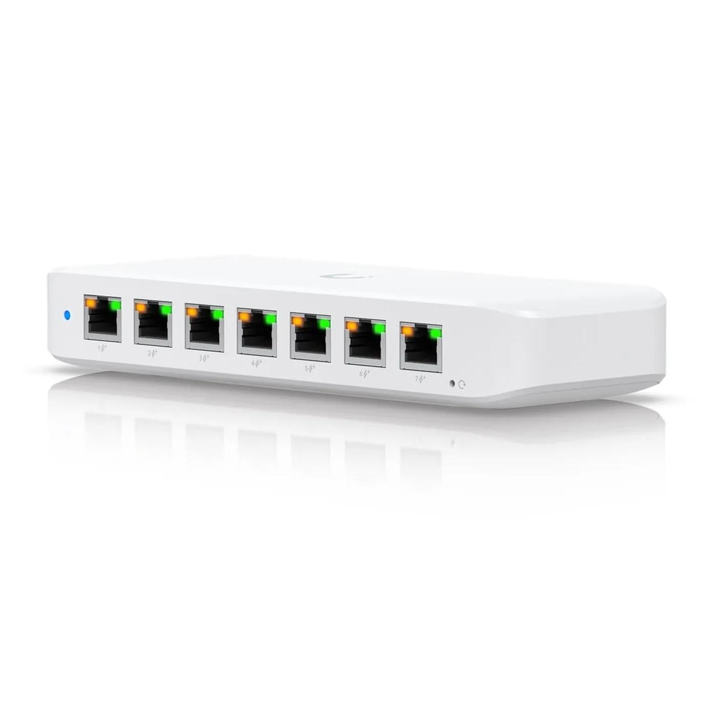 [021343] [USW-Ultra-210W] Ubiquiti - Switch PoE compacto capa 2, 8 Puertos GbE (7 con salida PoE+ y 1 con entrada PoE++)