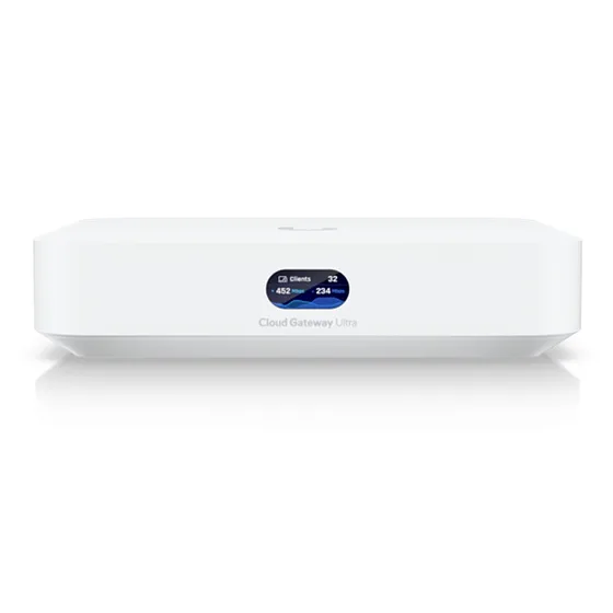 [021344] [UCG-Ultra] Ubiquiti - UniFi Cloud Gateway Router MultiWAN para Balanceo Failover Integra UniFi Network para Administrar hasta 30 Dispositivos UniFi (1) puerto WAN 1/2.5 GbE y (4) puertos LAN GbE