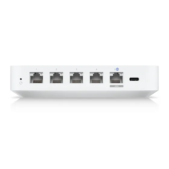 [021344] [UCG-Ultra] Ubiquiti - UniFi Cloud Gateway Router MultiWAN para Balanceo Failover Integra UniFi Network para Administrar hasta 30 Dispositivos UniFi (1) puerto WAN 1/2.5 GbE y (4) puertos LAN GbE