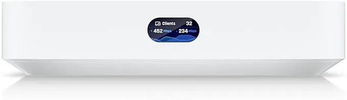 [021344] [UCG-Ultra] Ubiquiti - UniFi Cloud Gateway Router MultiWAN para Balanceo Failover Integra UniFi Network para Administrar hasta 30 Dispositivos UniFi (1) puerto WAN 1/2.5 GbE y (4) puertos LAN GbE