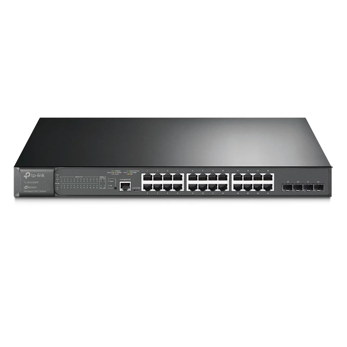 [021346] [TL-SG3428MP] TP-Link - Switch Administrable JetStream de 28 Puertos Gigabit L2 con PoE+ de 24 Puertos
