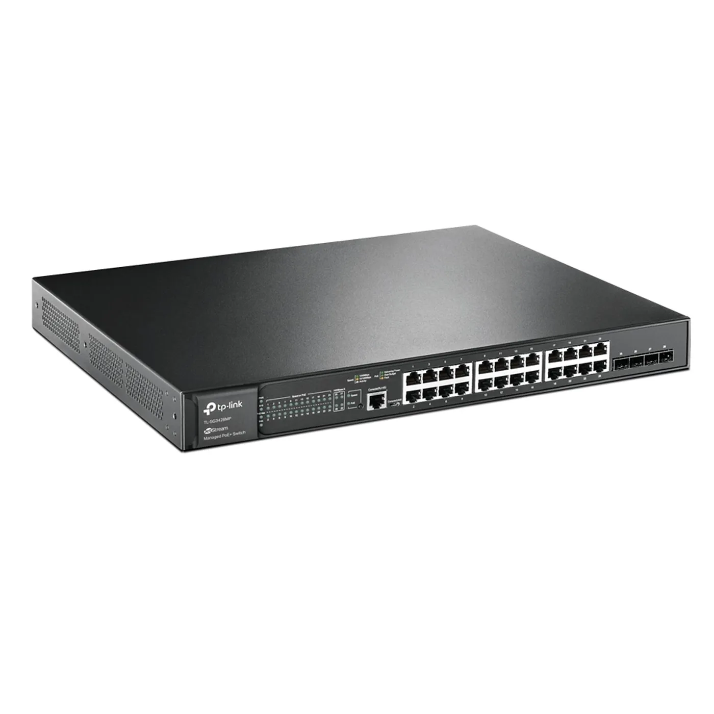 [021346] [TL-SG3428MP] TP-Link - Switch Administrable JetStream de 28 Puertos Gigabit L2 con PoE+ de 24 Puertos