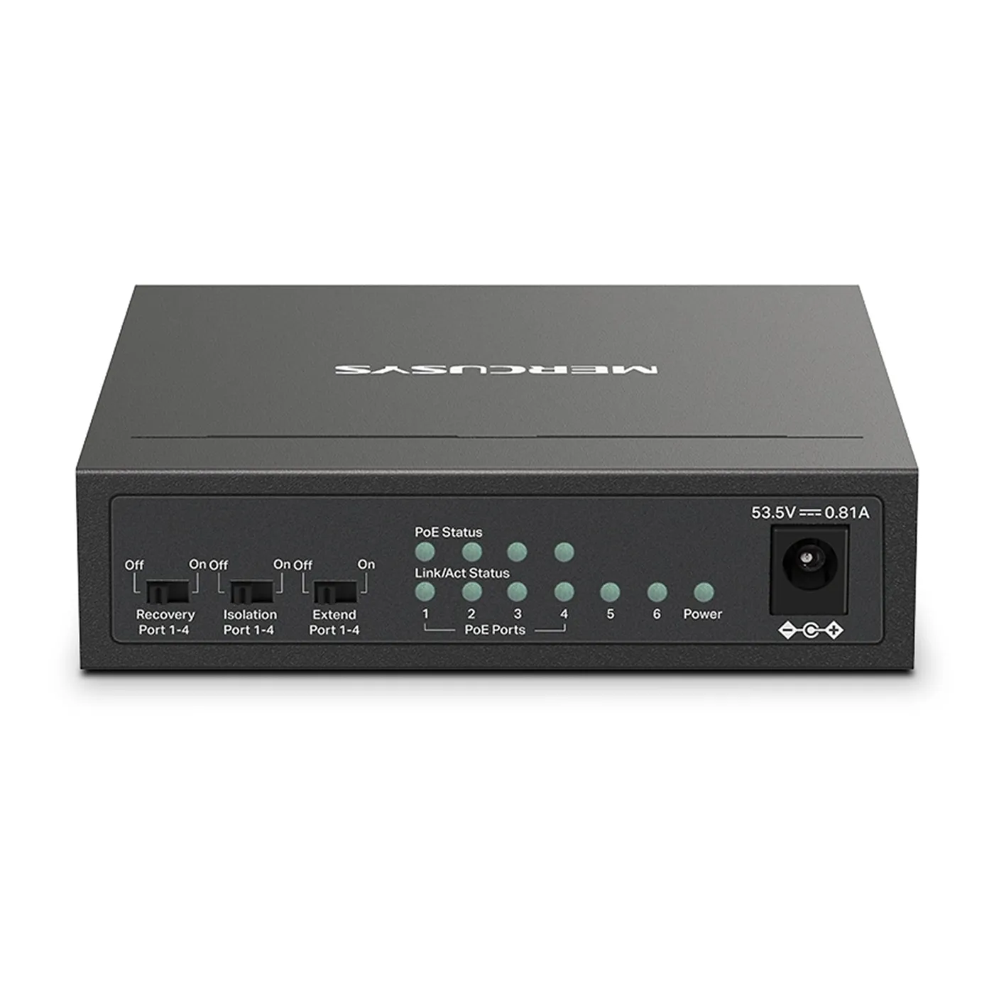 [021446] [MS106LP] Mercusys - Switch de Escritorio de 6 Puertos y 4 POE