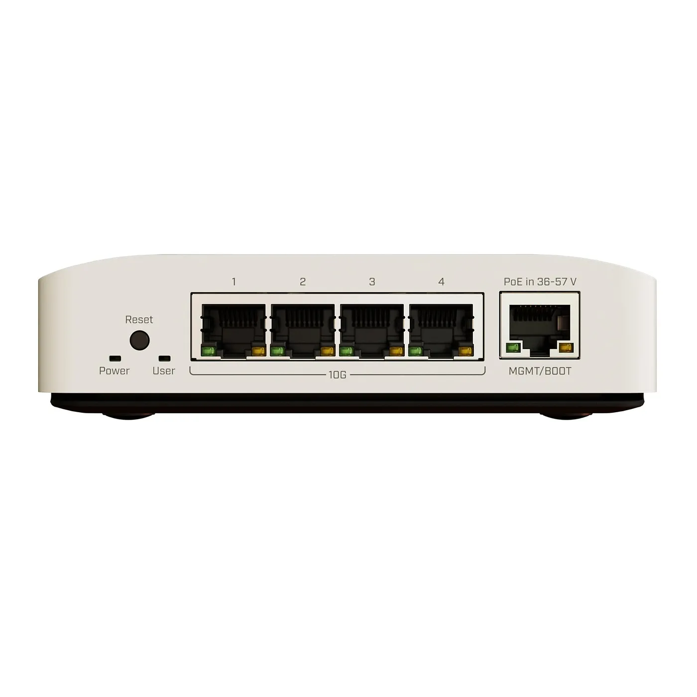 [021594] [CRS304-4XG-IN] Mikrotik - Cloud Router Switch PoE de 4 Puertos 10 G+ 1 Puerto Gigabit CPU con 2 Núcleos y Frecuencia de 1200 MHz (15W sin accesorios) RouterOS (solo v7)