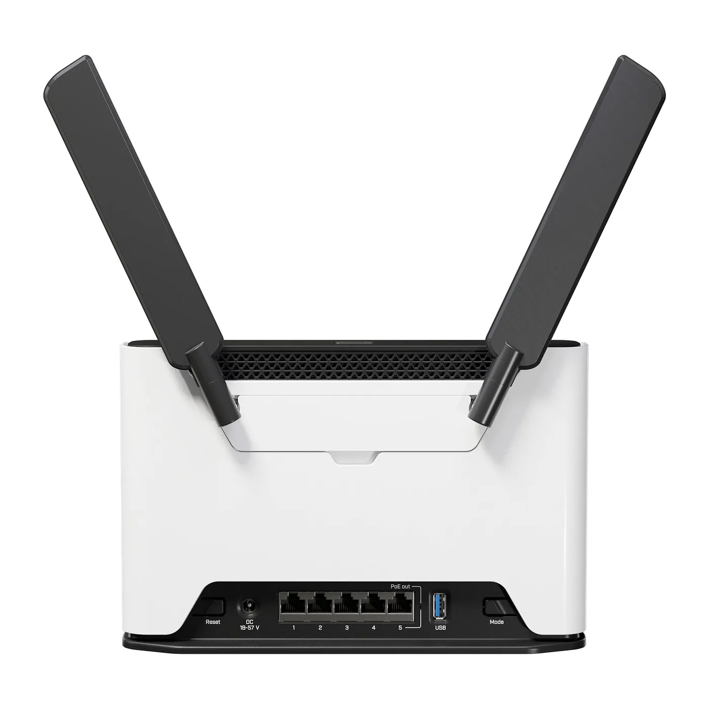 [021581] [H53UiG-5HaxQ2HaxQ] Mikrotik - Router Wi-Fi 6 MIMO 4x4 2.5G 5 Puertos Gigabit y Antenas Externas para Hogar y Pequeñas Oficinas