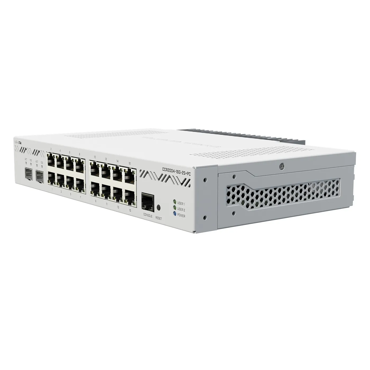 [021588] [CCR2004-16G-2S+PC] Mikrotik - Cloud Core Router 2004-16G-2S+PC con Enfriamiento Pasivo