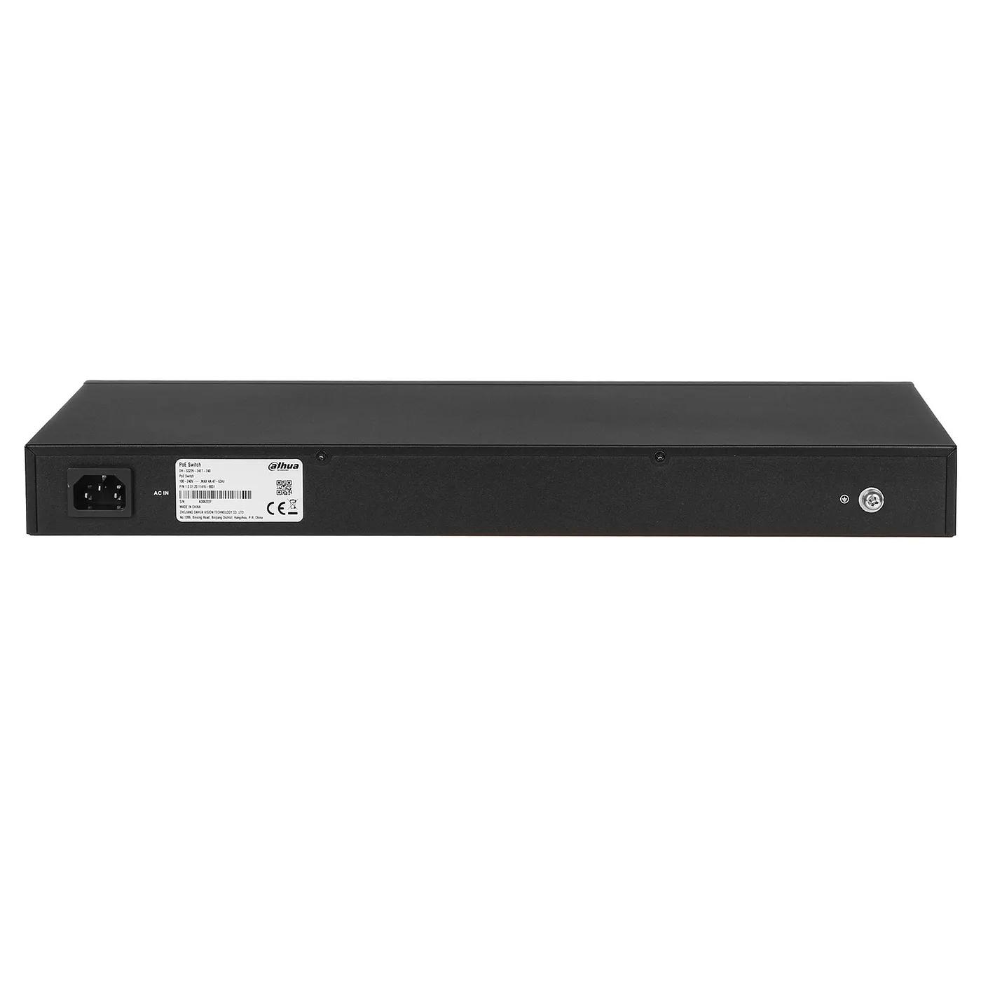 [021717] [DH-S3226-24ET-240] Dahua - Switch PoE para Montaje en Rack de 26 Puertos con 24 Puertos PoE (10/100 Mbps) 2 Puertos Uplink (Gigabit) y 2 Puertos SFP (Gigabit) Carcasa Metálica Total PoE 240W [No Administrable]