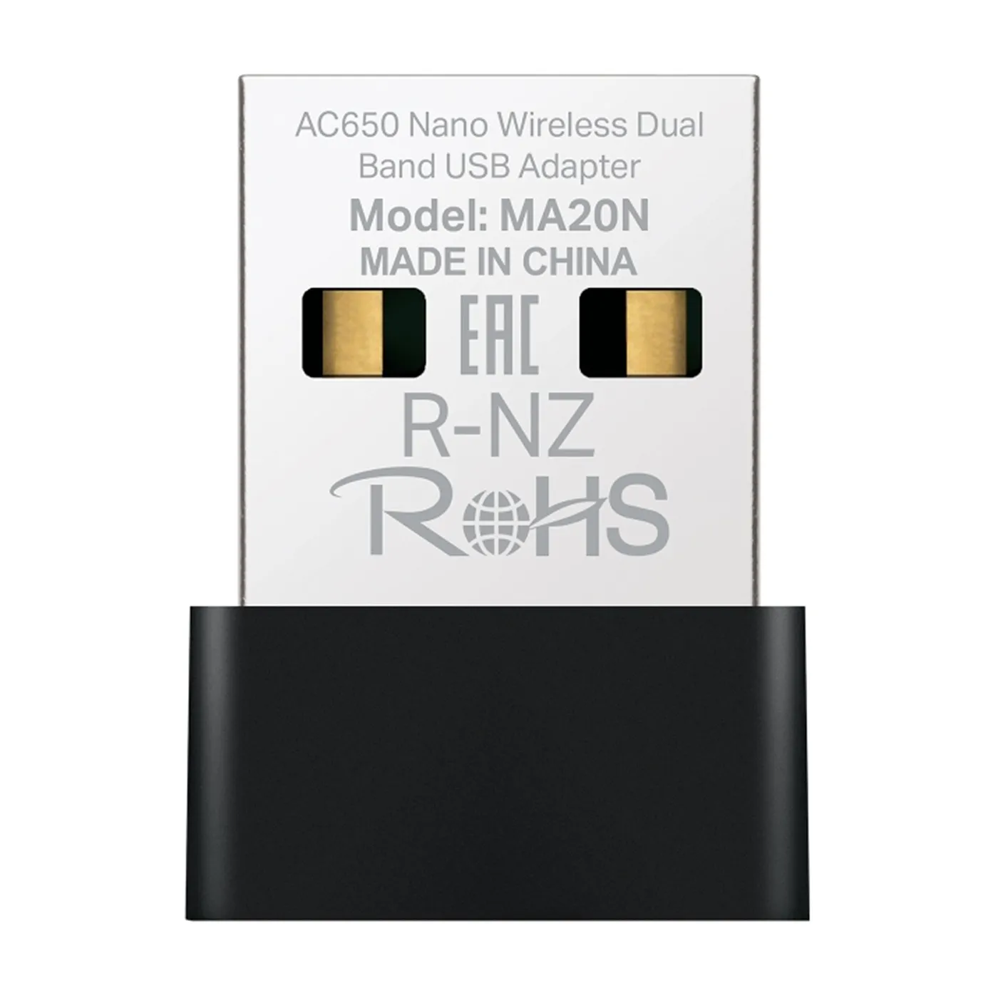 [021718] [MA20N] Mercusys - Adaptador Nano USB Inalambrico WiFi Doble Banda AC650