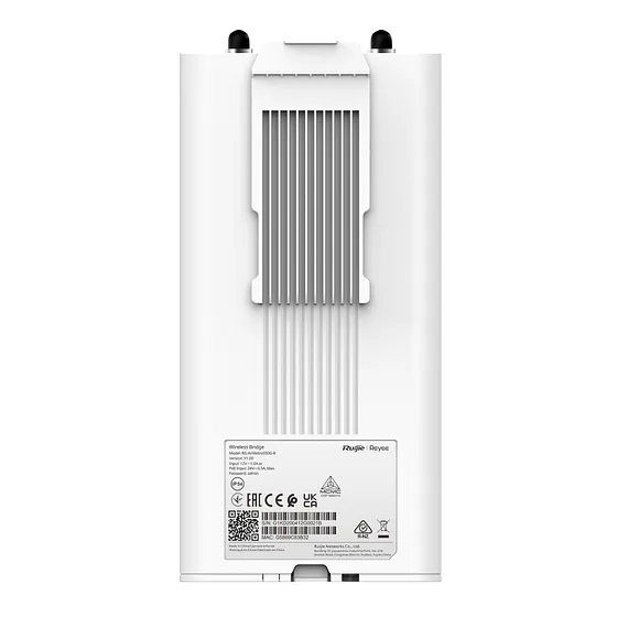 [021647] [RG-AirMetro550G-B] Ruijie/Reyee - SMB Estación Base PTP/PTMP hasta 32 Clientes WISP y CCTV 867 Mbps