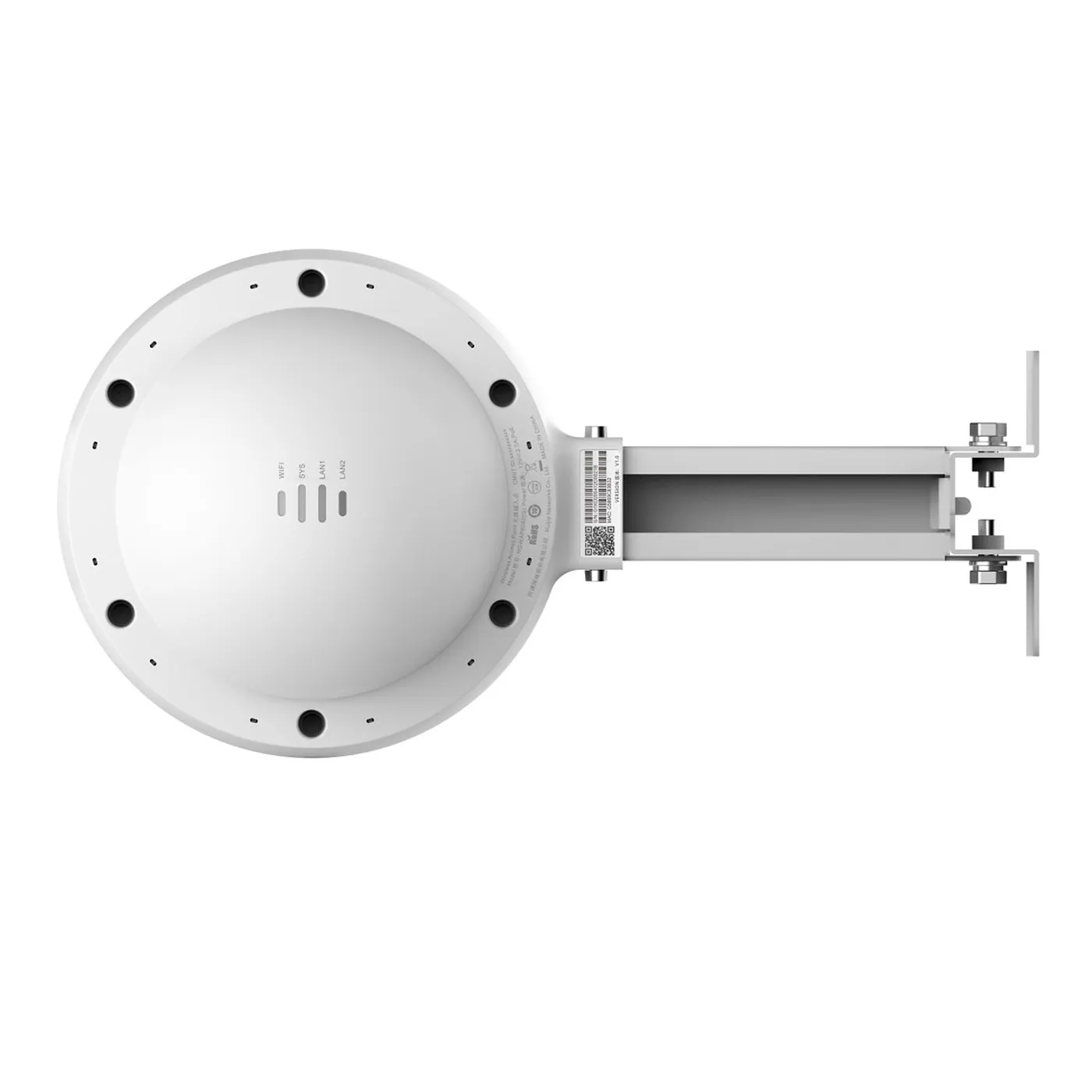 [021648] [RG-RAP6262(G)] Ruijie/Reyee - SMB Punto de Acceso Mesh Wi-Fi 6 Exterior IP68 Wi-Fi 6 (802.11ax) 360 Grados MU-MIMO2x2 hasta 256 clientes