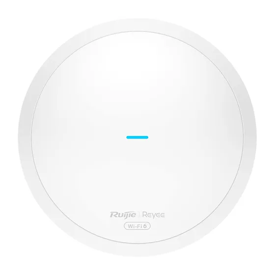[021649] [RG-RAP62] Ruijie/Reyee - SMB Punto de Acceso Mesh Wi-Fi 6 para Interior IP41 Largo Alcance Doble Banda hasta 512 Usuarios Ancho de Banda de hasta 3 Gbps