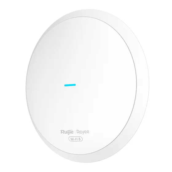 [021649] [RG-RAP62] Ruijie/Reyee - SMB Punto de Acceso Mesh Wi-Fi 6 para Interior IP41 Largo Alcance Doble Banda hasta 512 Usuarios Ancho de Banda de hasta 3 Gbps