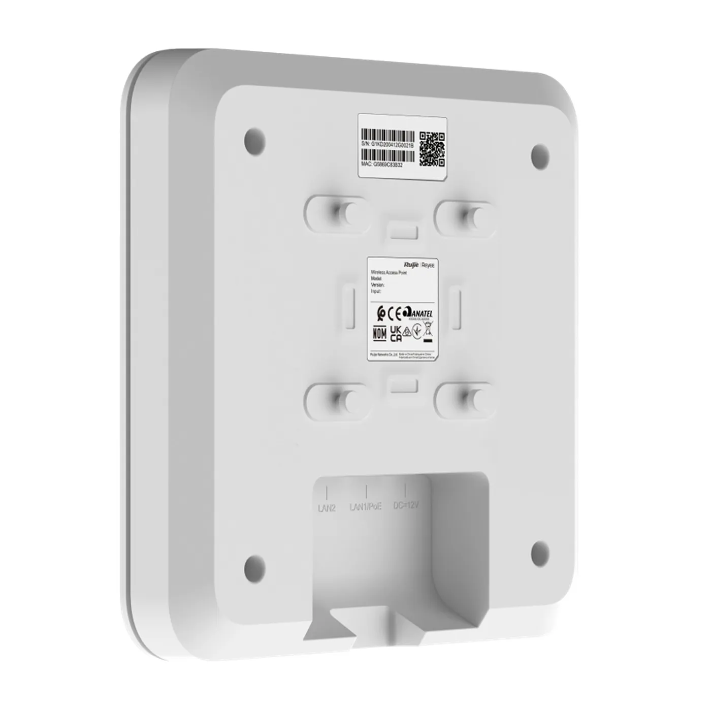 [021650] [RG-RAP2200(E)] Ruijie/Reyee - SMB Punto de Acceso Mesh Wi-Fi 5 para Interior en Techo hasta 1.2 Gbps Doble Banda 802.11ac MU-MIMO 2X2 1 Puerto Gigabit