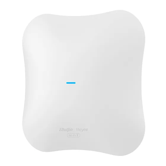 [021651] [RG-RAP72Pro] Ruijie/Reyee - SMB Punto de Acceso Mesh Wi-Fi 7 Doble Banda MLO hasta 512 Usuarios Ancho de Banda de hasta 5 Gbps Interior con Puerto 2.5G 802.11 BE19000 MU-MIMO 5X5