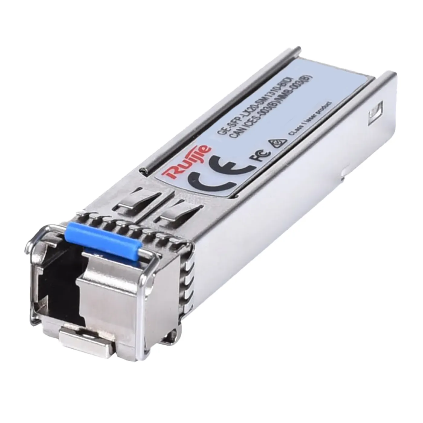 [021661] [GE-SFP-LX20-SM1310-BIDI] Ruijie/Reyee - SME Módulo Transceptor GE-SFP-LX20-SM1310-BIDI 1000BASE-LX SFP 1310nm-TX/1550nm-RX 20-km DDM Simplex LC SMF
