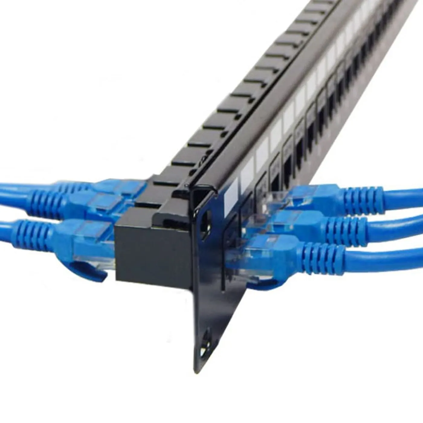 [021839] [WP-KRJ-C5BLANK] Wireplus - Conector Keystone a Presión para Patch Panel Modular CAT5e (Categoria 5e) RJ45 (Hembra a Hembra) (Negro)