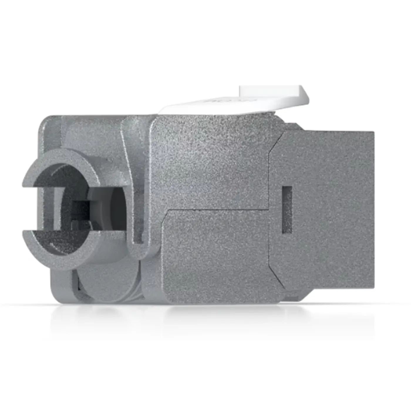 [021863] [UACC-Keystone-Jack-C6A] Ubiquiti - Conector Keystone Jack Coupler Cat6a (Categoria 6a) de Aleación de Zinc [Plateado] [12 Unidades]