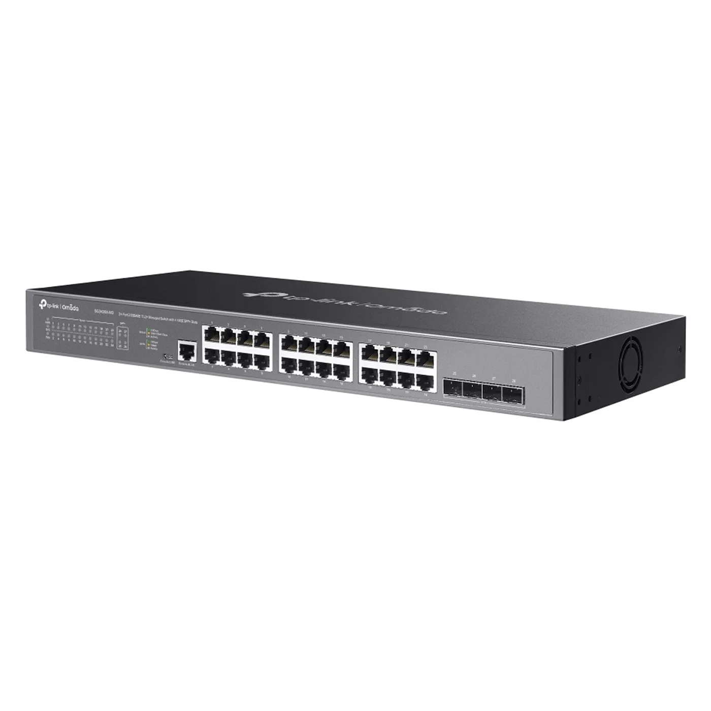 [021780] [SG3428X-M2] TP-Link - Switch Administrado L2+ Multi-Gigabit 24 Puertos x 2.5 Gigabit 4 Puertos SFP+ de 10 Gigabit Compatible con Omada SDN [Omada]