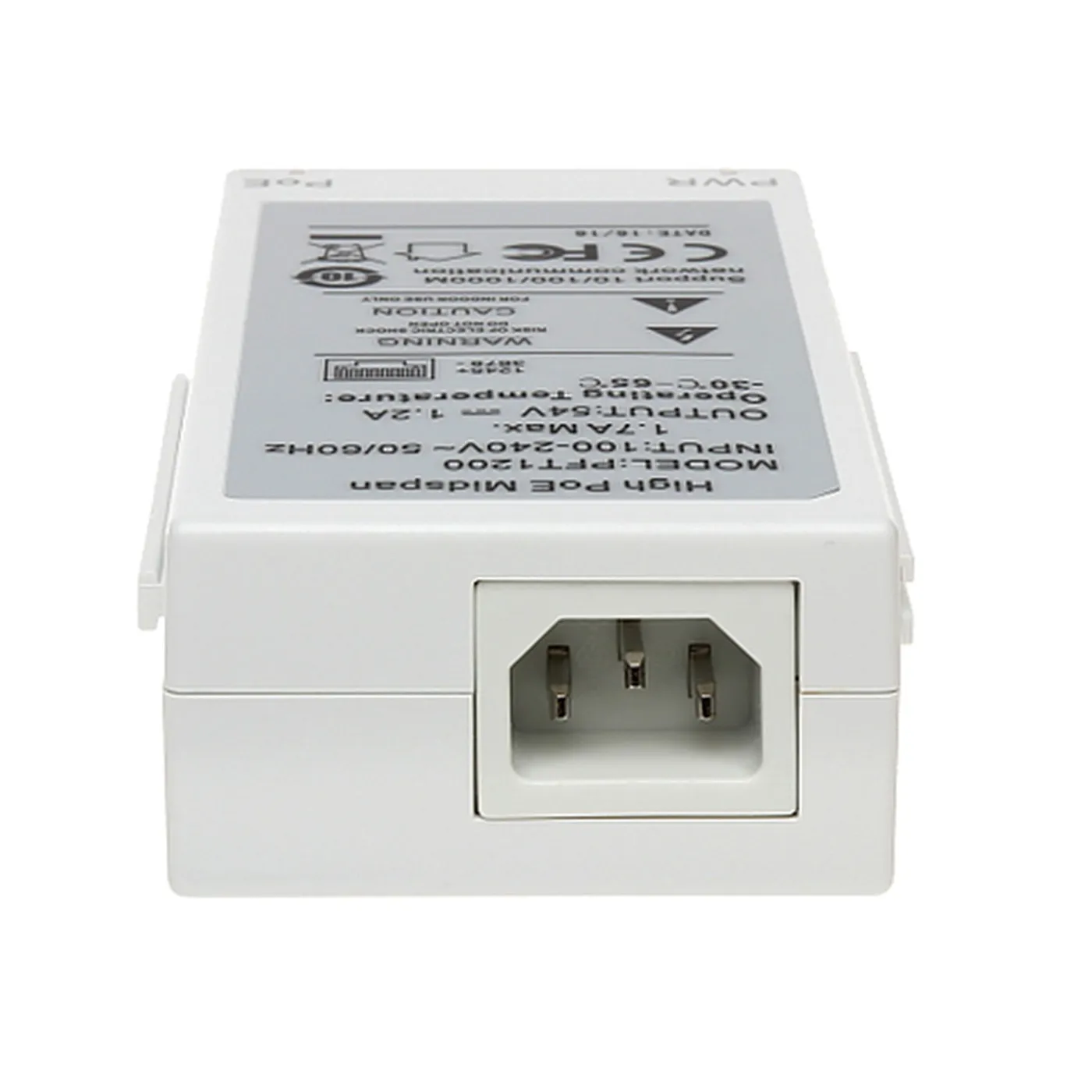[021960] [PFT1200] Dahua - Inyector Hi-Poe Midspan Gigabit Soporta PoE PoE+ Hi-PoE 60W para PTZ Indicadores Led de Status Funciona con Extensor PFT1300 para conexión en Cascada