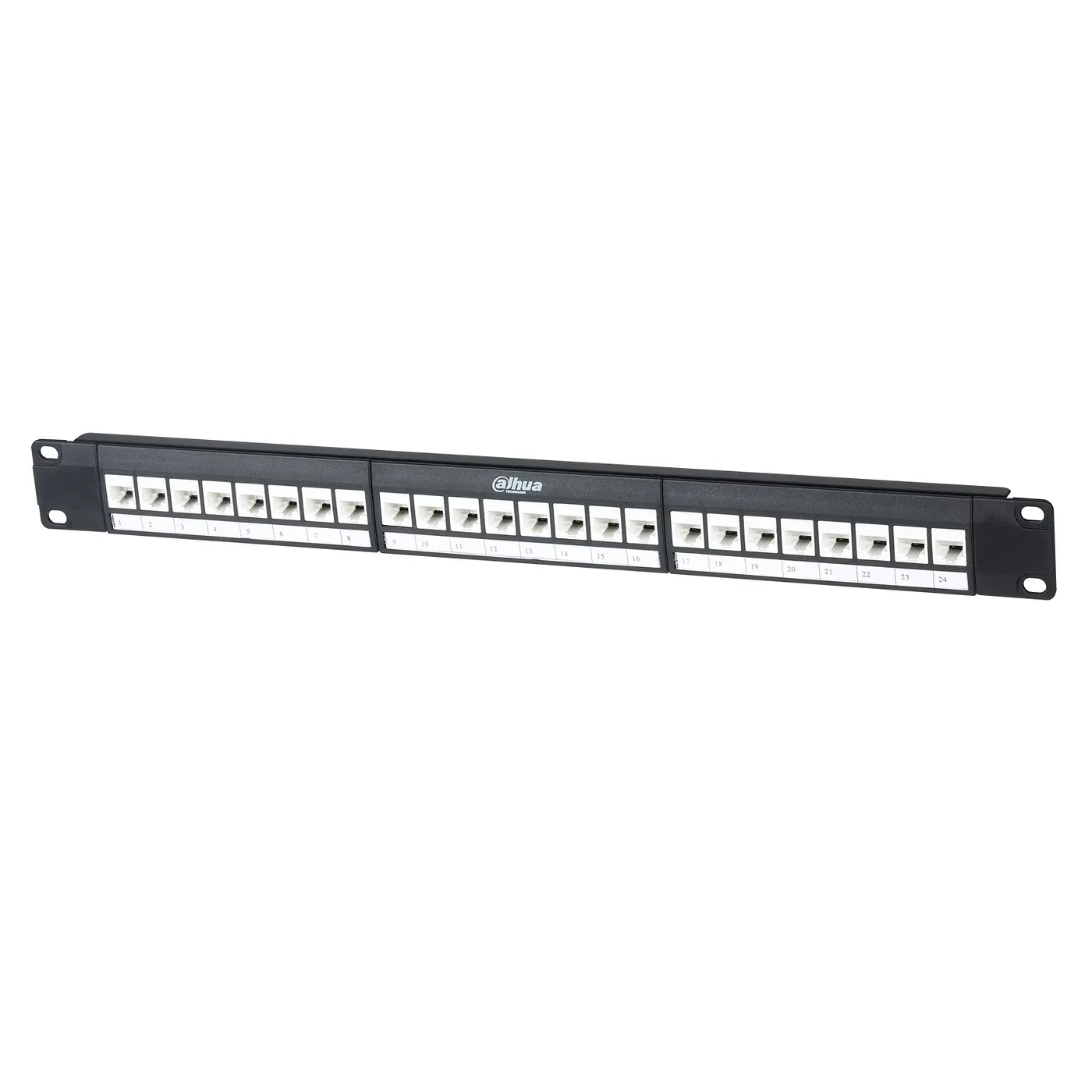 [021974] [DH-PFM3973M-6U-24] Dahua - Patch Panel UTP CAT6 (Categoria 6) 24 Puertos 19" 1U (Admite Cables Sólidos o Trenzados de 22 a 26 AWG) Compatible con Configuraciones de Cableado T568A y T568B