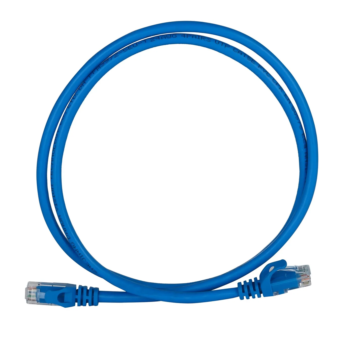 [021986] [DH-PFM3972-6AU-1-blue] Dahua - Patch Cord Cable de Conexión UTP CAT6a (Categoria 6a) RJ45 100% Cobre Azul [1 Metro]