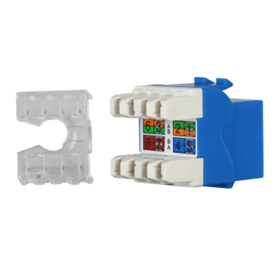 [021992] [DH-PFM3970-5EU-blue] Dahua - Conector Keystone Jack Coupler Sin Blindaje RJ45 CAT5e (Categoria 5e) ANSI/TIA568.2-D (Azul) [Unidad]