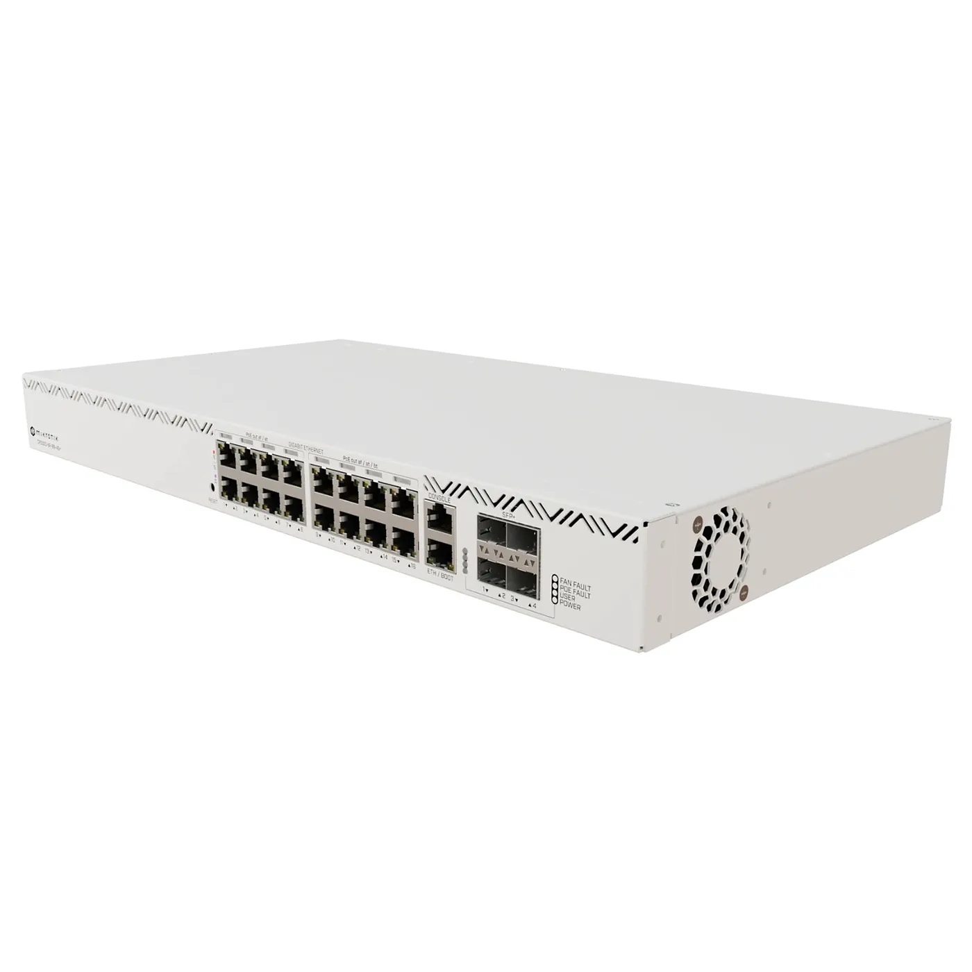 [022010] [CRS320-8P-8B-4S+RM] Mikrotik - Cloud Router Switch 16 Puertos 8 PoE+ y 8 PoE++ Fuentes Redundantes Hot-Swap