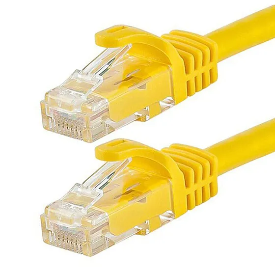 [021917] [DH-PFM972-6U-1-yellow] Dahua - Patch Cord Cable de Conexión UTP CAT6 (Categoria 6) RJ45 100% Cobre 24 AWG Amarillo [1 Metro]