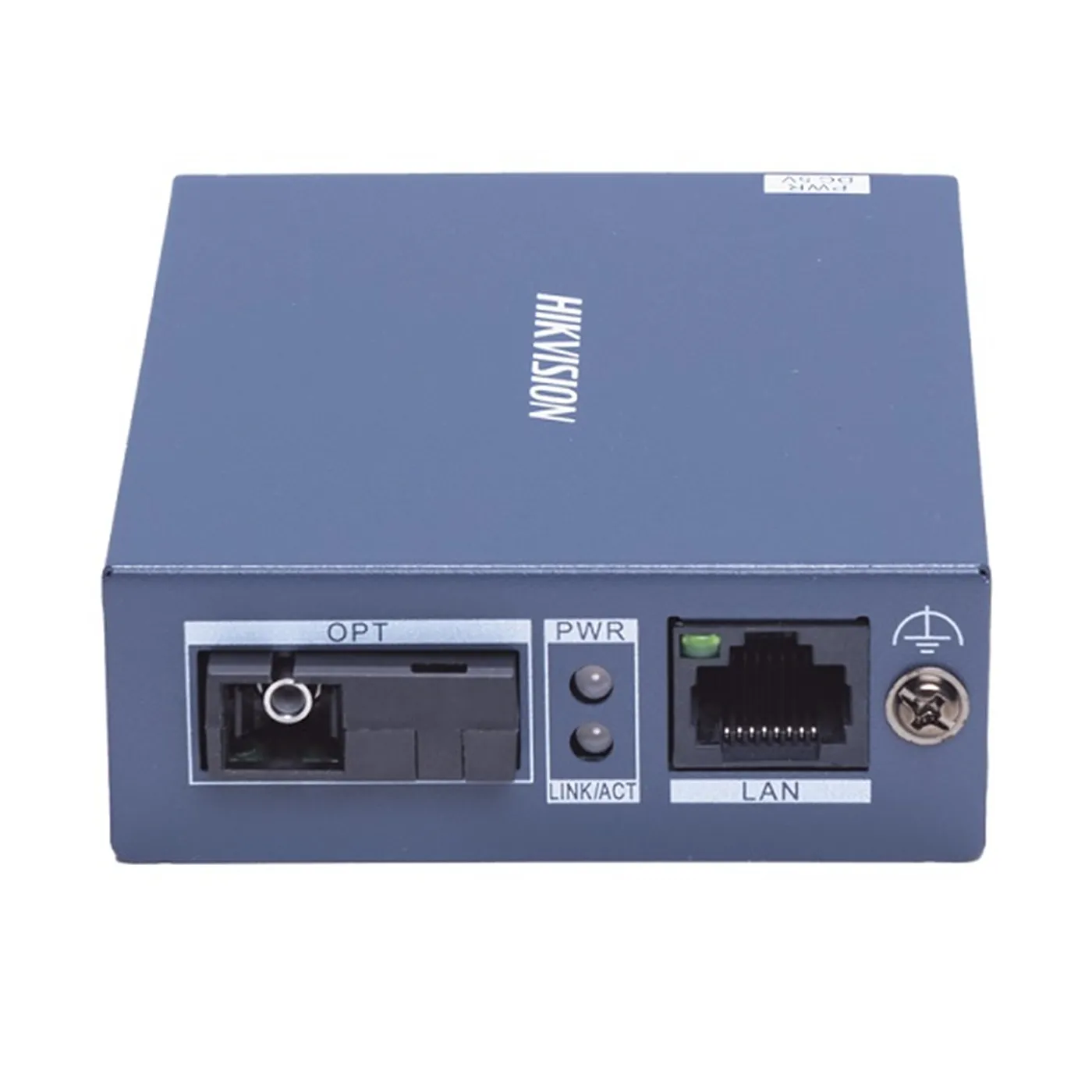 [021930] [DS-3D501R-3] Hikvision - Receptor de Fibra Gigabit 3 km Puerto RJ45 auto-adaptativo 10/100/1000 Mbps 1 Puerto de Fibra Óptica SC de 1000 Mbps Carcasa Metálica