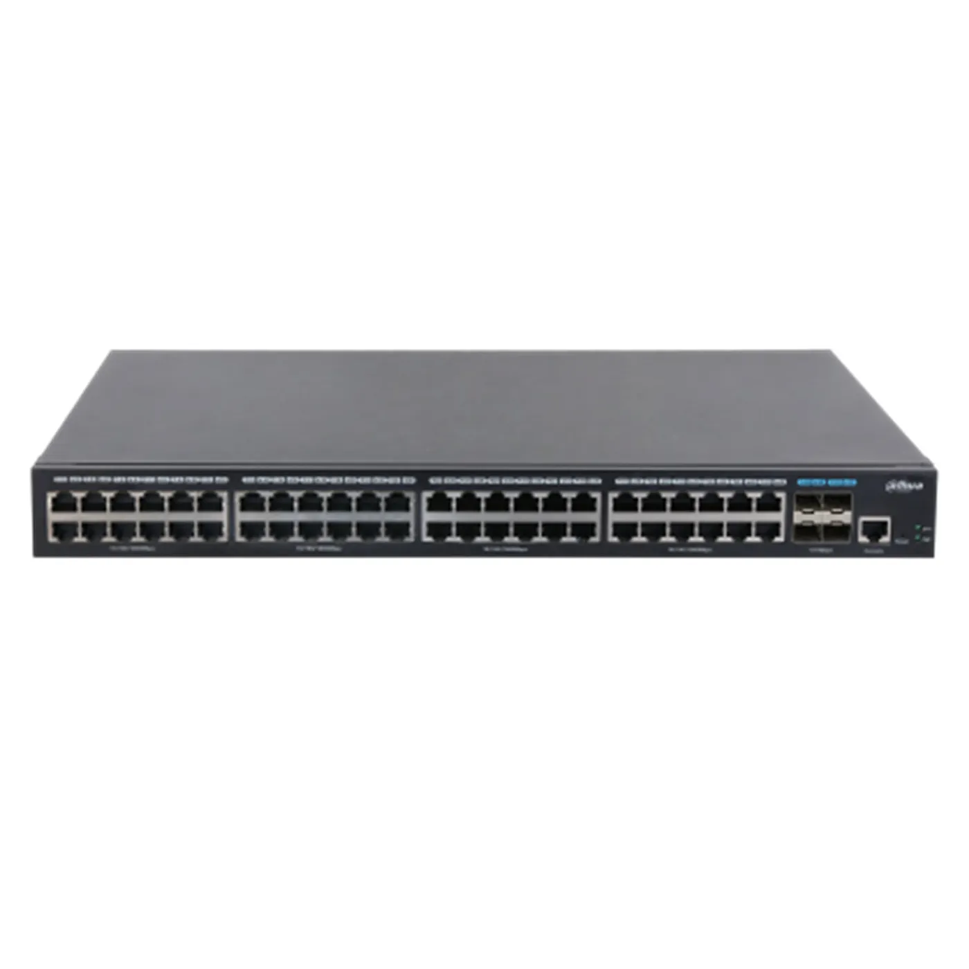 [021948] [DH-S5452-48GT4XF-750] Dahua - Switch Cloud L2+ PoE de 52 Puertos con 48 Puertos RJ-45 PoE (Gigabit)  y 4 Puertos SFP+ (1/10 Gbps) Gestión en la Nube Carcasa Metálica Total PoE 750W [Administrable]