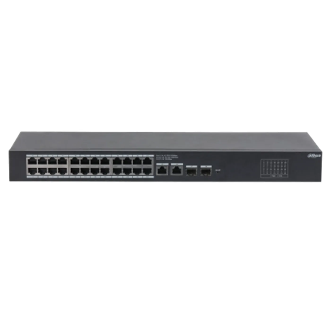 [021949] [DH-CS4228-24GT] Dahua - Switch Cloud L2 de 28 Puertos con 24 Puertos RJ-45 (Gigabit) 2 Puertos RJ-45 Uplink (Gigabit) y 2 Puertos SFP Uplink (1000 Mbps) Gestión en la Nube Carcasa Metálica Admite VLAN STP RSTP Agregación de Enlaces [Administrabl