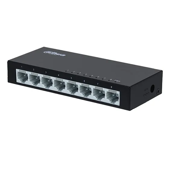 [021953] [DH-PFS3008-8ET] Dahua - Switch para Escritorio con 8 Puertos (10/100 Mbps) Carcasa Metalica [No Administrable]