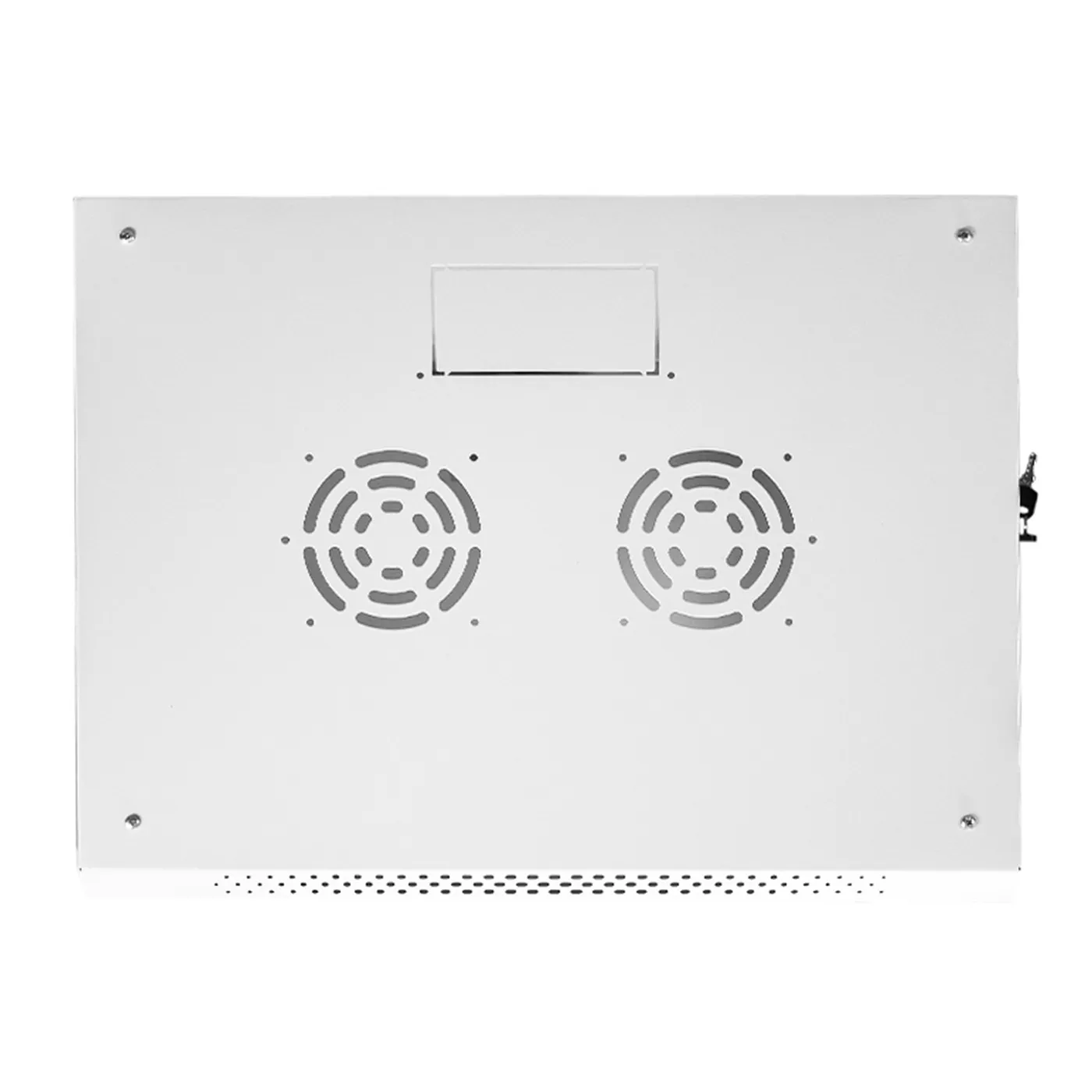 [022061] [WM6406-450-RAL7035] Onlink - Rack de Pared [6U] Cerrado Fijo 600x 450x368mm con 3 Cerraduras y Puerta de Vidrio [Gris Luminoso]