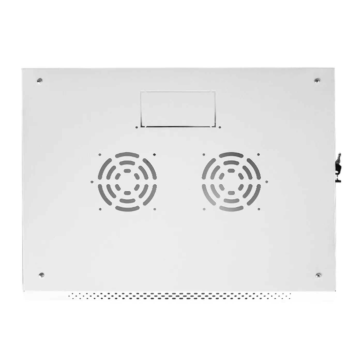 [022062] [WM6409-450-RAL7035] Onlink - Rack de Pared [9U] Cerrado Fijo 600x450x501mm con 3 Cerraduras y Puerta de Vidrio [Gris Luminoso]
