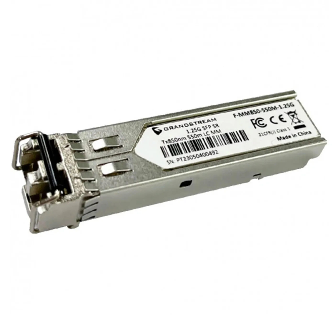 [022124] [F-MM850-550M-1.25G] Grandstream - Módulo SFP Multimodo SFP de 1.25Gbps longitud de onda 850nm fibra multimodo hasta 0.55km en 50/125µm OM2 y 0.3km en 62.5/125µm OM1