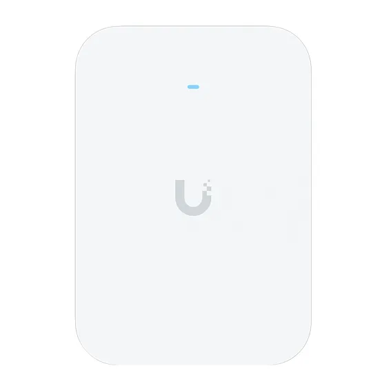 [022051] [U7-Pro-XG-Wall] Ubiquiti - Punto de Acceso Tribanda para Interiores con Soporte 6 GHz Cobertura de hasta 140 metros Capacidad para Hasta 300 Usuarios y Puerto 10 GbE