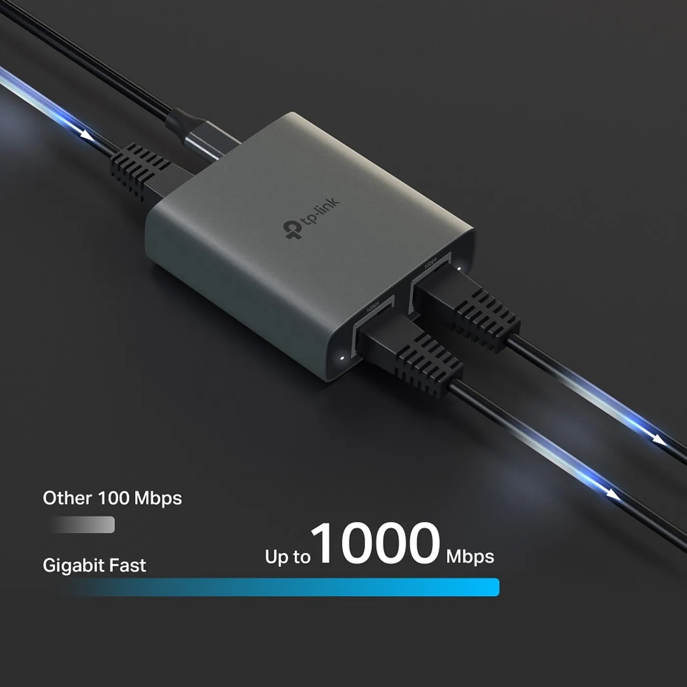 [022058] [EH210] TP-Link - Splitter Ethernet Gigabit de 1 a 2 Puertos