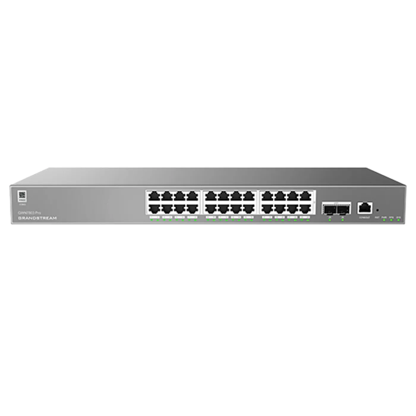 [022175] [GWN7803 Pro] Grandstream - Switch Administrable switch Capa 2++ con 24 puertos Gigabit Ethernet y 6 puertos SFP+ capacidad de conmutación de 88Gbps sin PoE
