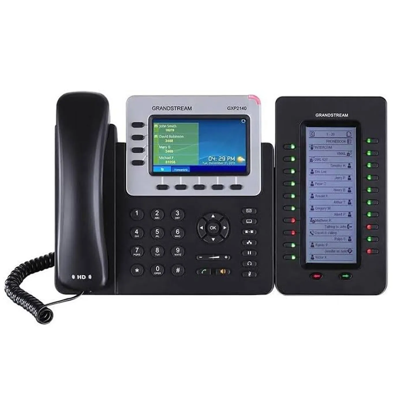 [022179] [GXP2200EXT] Grandstream - Módulo de Expansión pantalla LCD retroiluminada 128x384 20 botones programables de doble color por módulo 2 páginas por módulo para 40 contactos hasta 4 módulos para 160 contactos