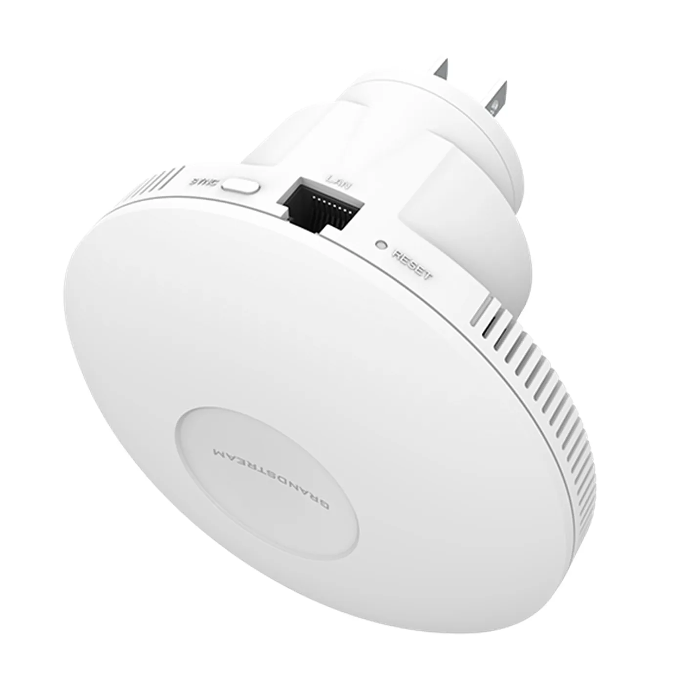 [022149] [GWN7660EM] Grandstream - Punto de Acceso Wi-Fi 6 AX3000 rendimiento agregado de 3Gbps 2.4GHz 2x2:2 MU-MIMO 5GHz 3x3:2 MU-MIMO hasta 128 clientes concurrentes cobertura hasta 120 metros 1 puerto 10/100/1000 Base-T montaje de enchufe soporta Mesh