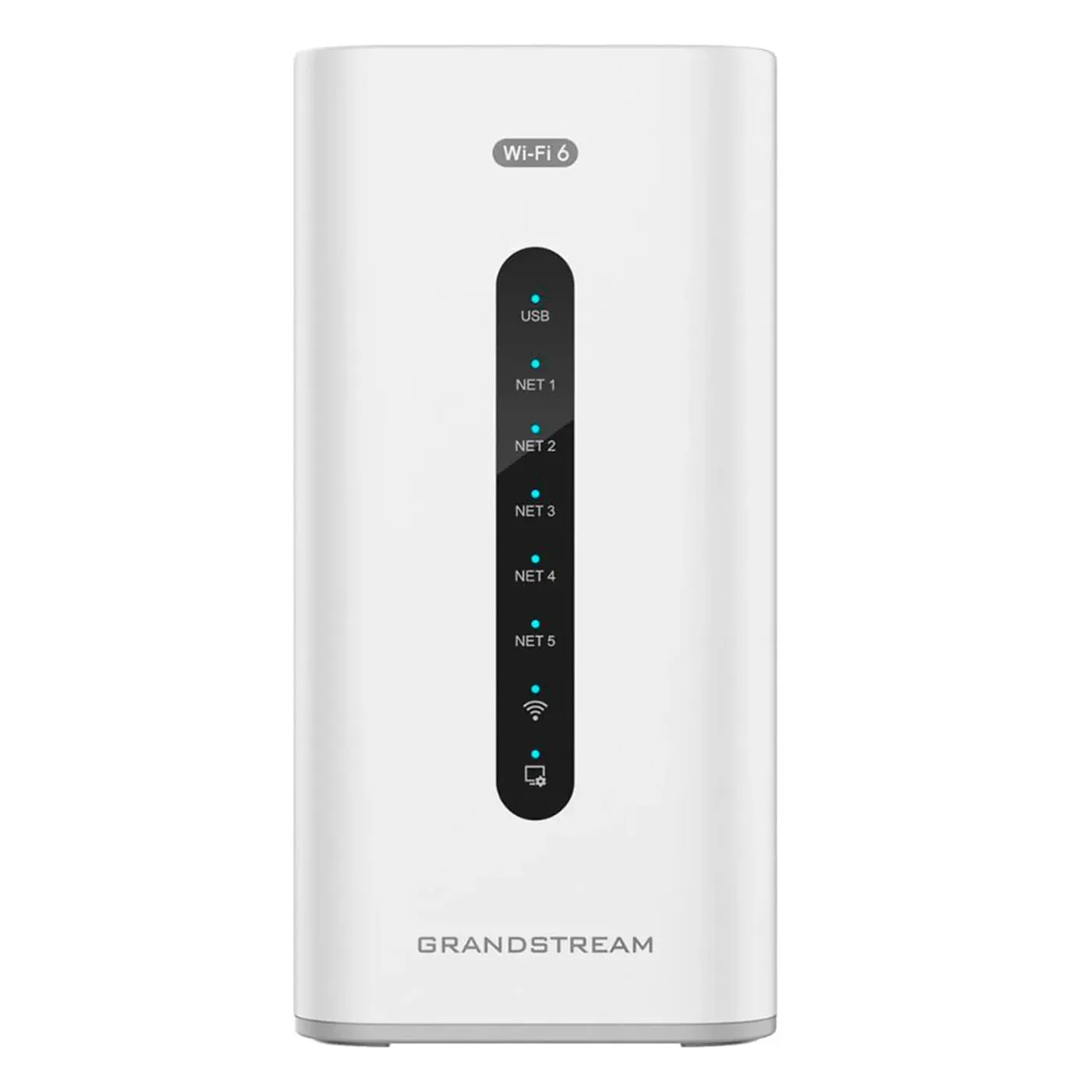 [022150] [GCC6010W] Grandstream - Router Empresarial Todo en Uno router VPN firewall next-gen IP PBX y AP Wi-Fi 6 doble banda 2x2 MIMO 5 puertos Gigabit configurables WAN/LAN hasta 3 WAN PBX 24 usuarios 8 llamadas concurrentes
