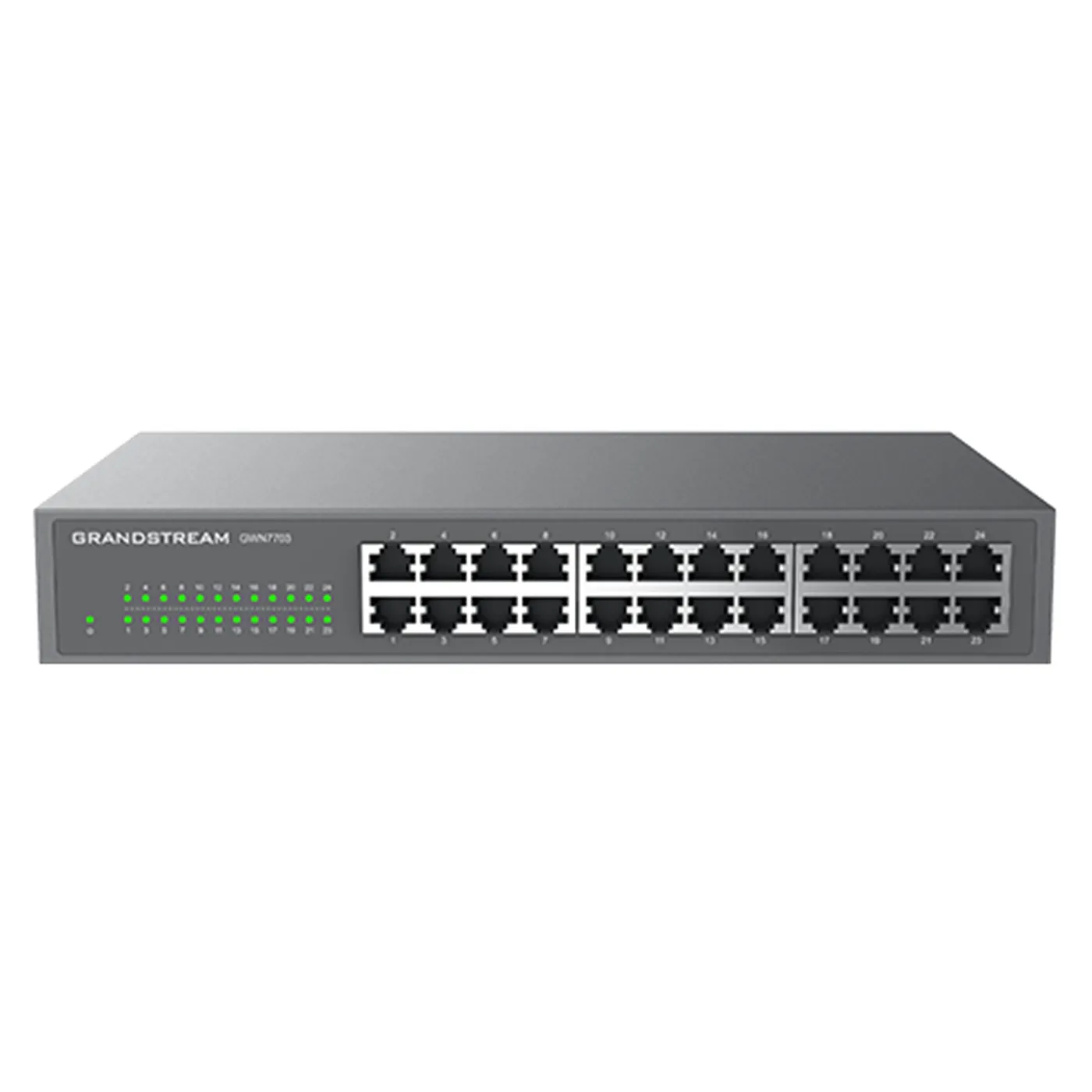 [022152] [GWN7703] Grandstream - Switch No Administrable 24 puertos RJ45 10/100/1000 Mbps capacidad de conmutación de 48Gbps sin PoE