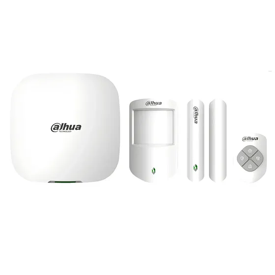 [040147] [DHI-ART-ARC3800H-03-FW2] Dahua - Kit de Alarma Inalámbrico Hub2 con Wi-Fi Ethernet 3G 4G (Dual SIM) Admite 150 Canales Periféricos Inalámbricos Frecuencia 433MHz (Incluye Panel de Alarma Sensor de Movimiento Contacto Magnético y Control Remoto)