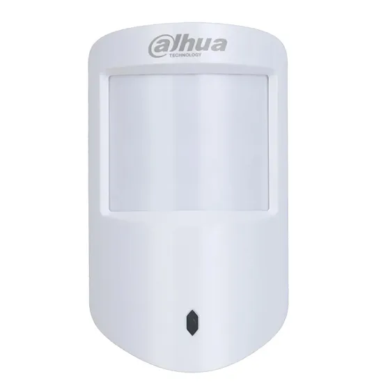 [040154] [DHI-ARD2231-W2] Dahua - Detector PIR Inalámbrico Doble Tecnología Interior Inmunidad de Mascotas Led Indicador 3 Niveles de Sensibilidad PIR + Microondas Alarma de Batería Baja Frecuencia 433MHz [Bateria 1 x CR123A]