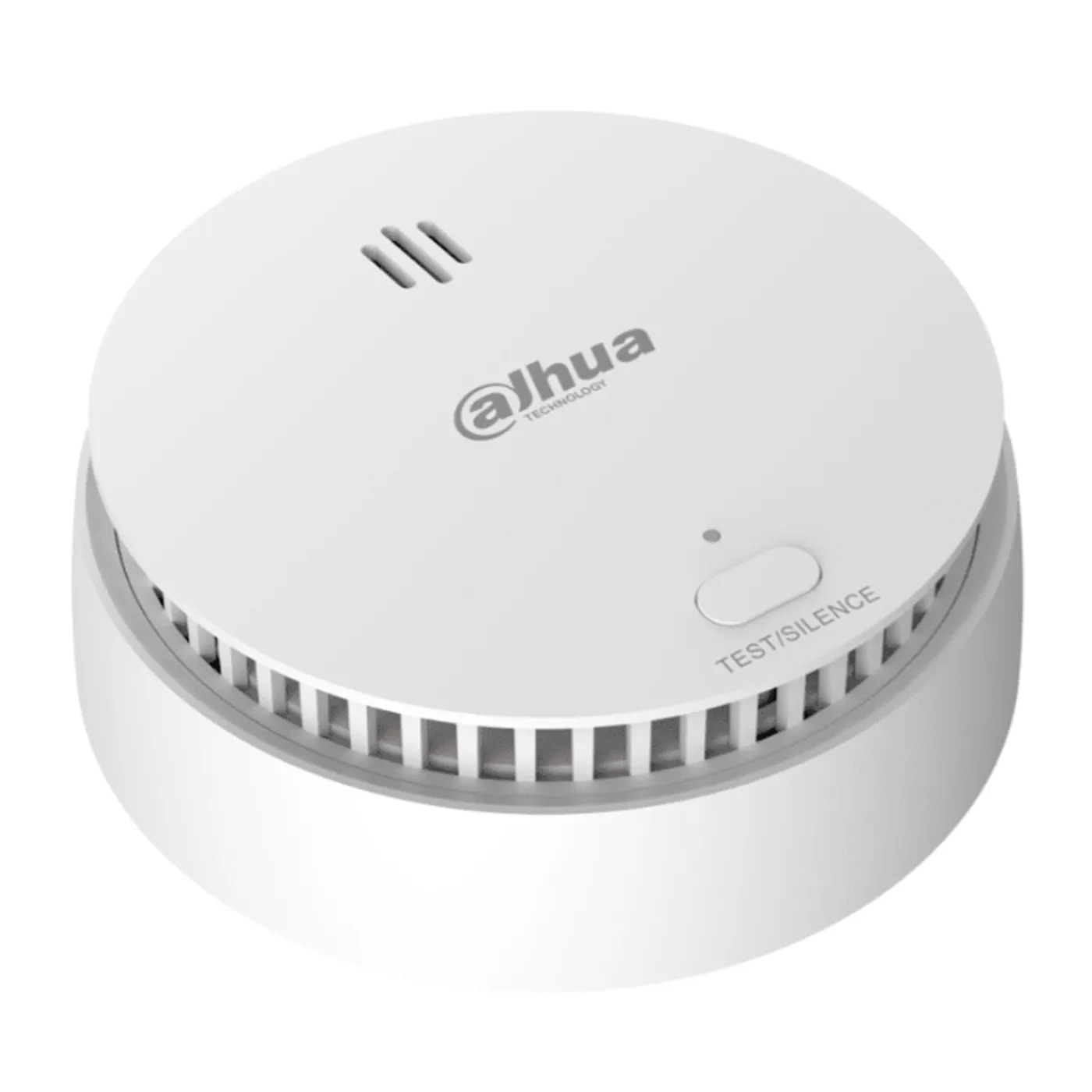 [040160] [DHI-HY-SA21A-W2] Dahua - Detector de Humo Inalámbrico Sensor Fotoeléctrico de Doble Cámara Sirena Interna de 85dB Función de Prueba y Silenciar Alarma Visual y Sonora Indicador Led Frecuencia 433MHz [Bateria 3 x CR123A]
