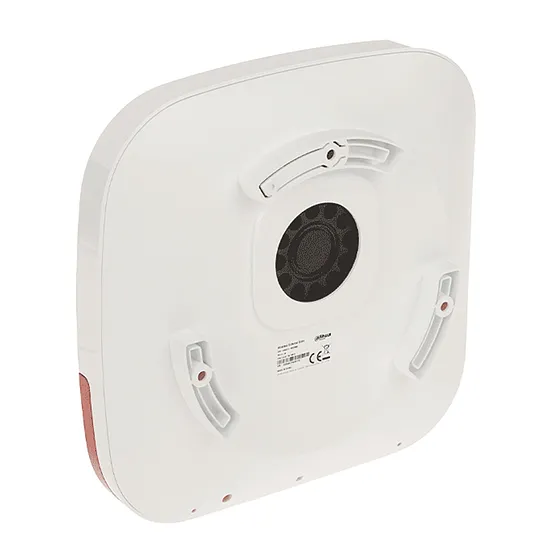 [040165] [DHI-ARA13-W2] Dahua - Sirena Inalámbrica para Exterior con Estrobo Rojo 110dB Múltiples Sonidos de Alarma (Fuego Intrusión Pánico Médica) IP65 Alarma de Batería Baja Frecuencia 433MHz [Bateria 4 x CR123A]