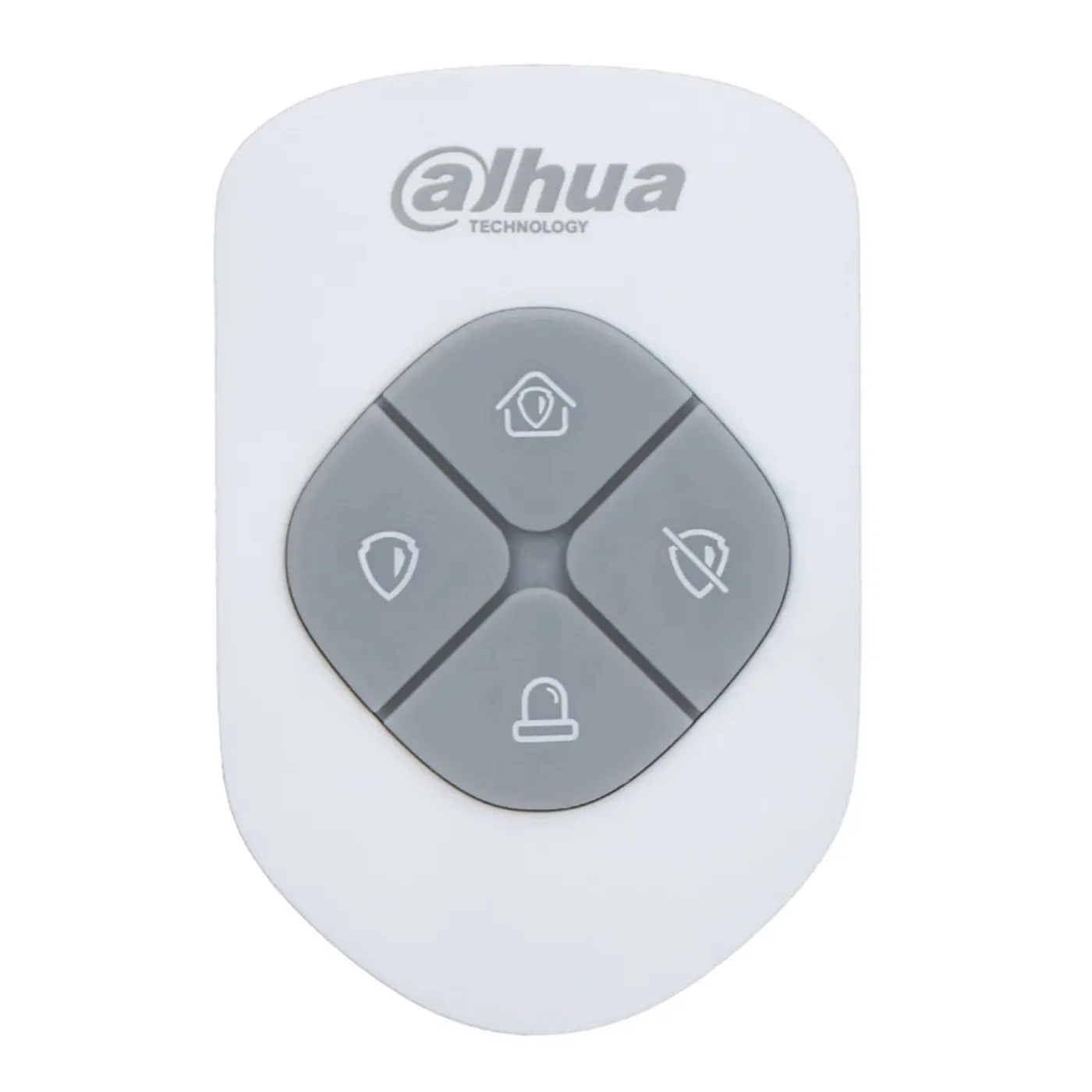 [040167] [DHI-ARA24-W2] Dahua - Control Remoto Tipo Llavero de 4 Botones Armado Desarmado En Casa Emergencia Función de Salto de Frecuencia Led Indicador de Estado Color Rojo o Verde Frecuencia 433MHz [Bateria 1 x CR2032]