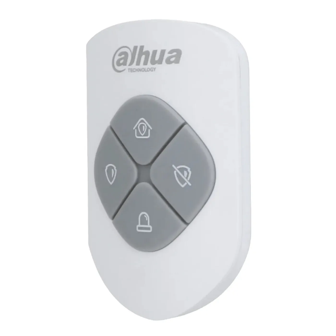 [040167] [DHI-ARA24-W2] Dahua - Control Remoto Tipo Llavero de 4 Botones Armado Desarmado En Casa Emergencia Función de Salto de Frecuencia Led Indicador de Estado Color Rojo o Verde Frecuencia 433MHz [Bateria 1 x CR2032]