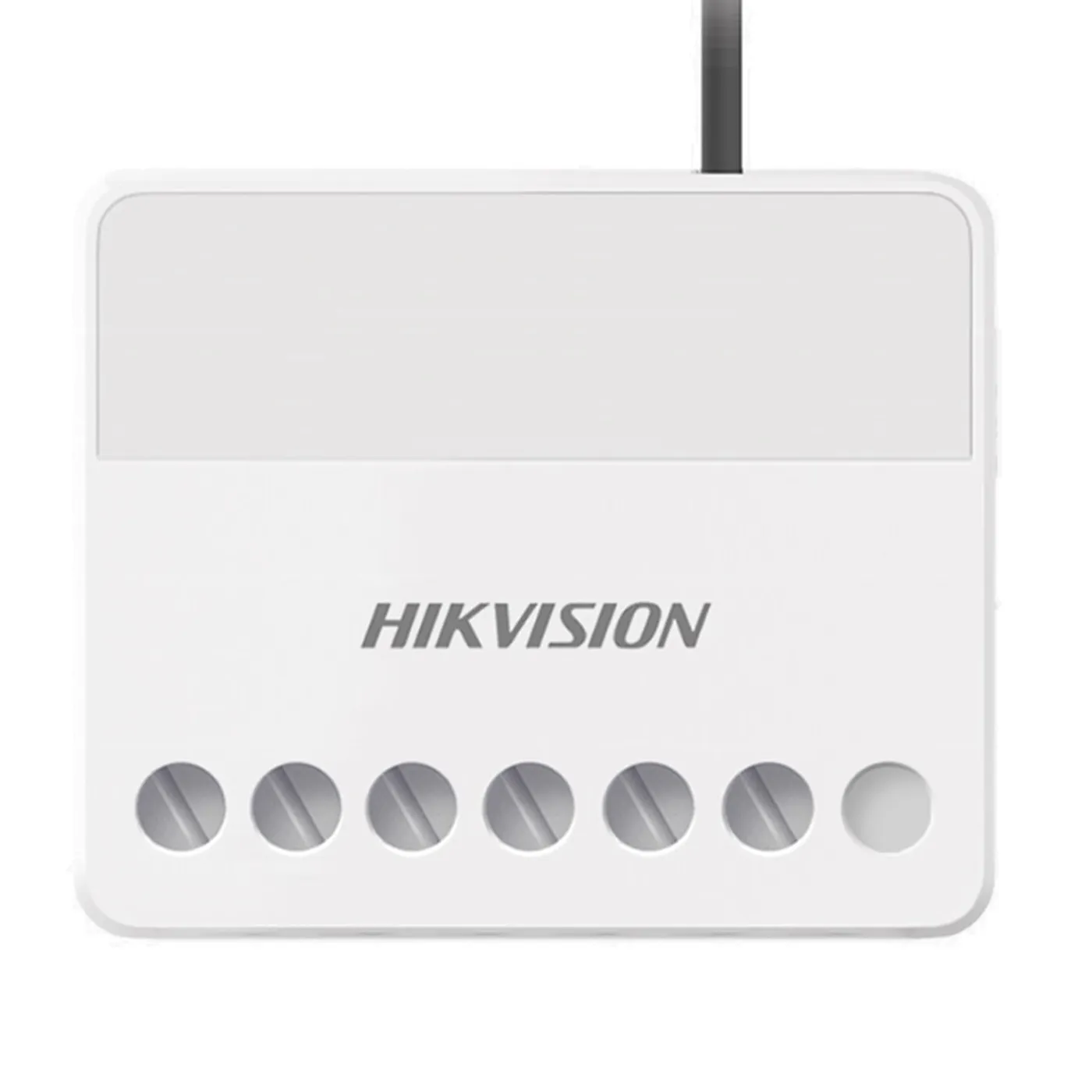 [040039] [DS-PM1-O1L-WB] Hikvision - Relevador Inalámbrico 1 Entrada de Alarma 24/7  1 Salida de Relevador 0 a 36 VCD [Max. 5 A]